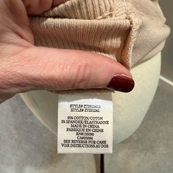 Z Supply Blush Ribbed Tank Top - Picture 4 of 5